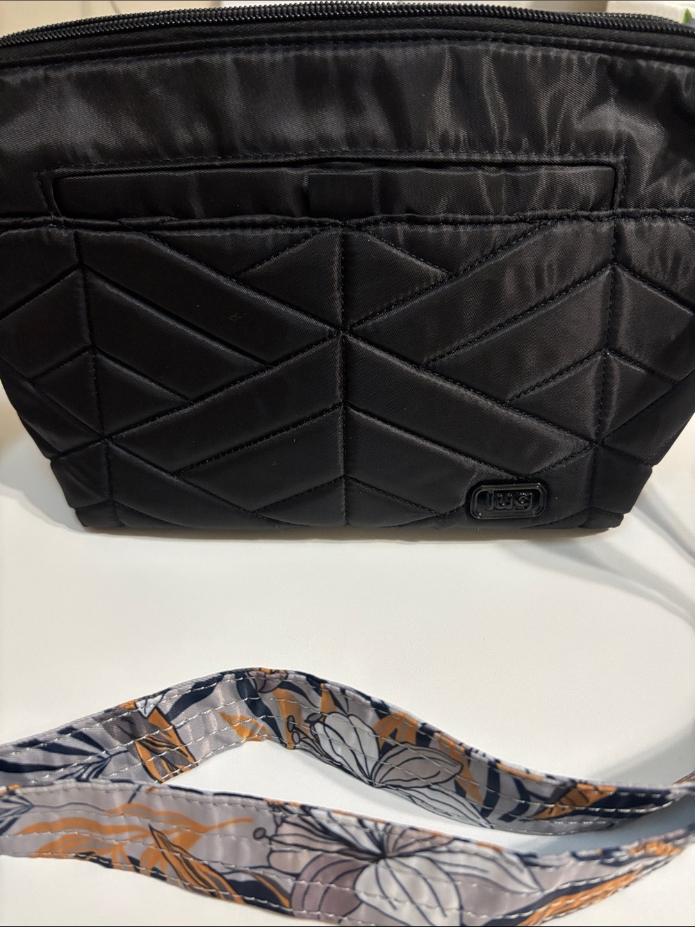 Lug Black Flare Crossbody bag